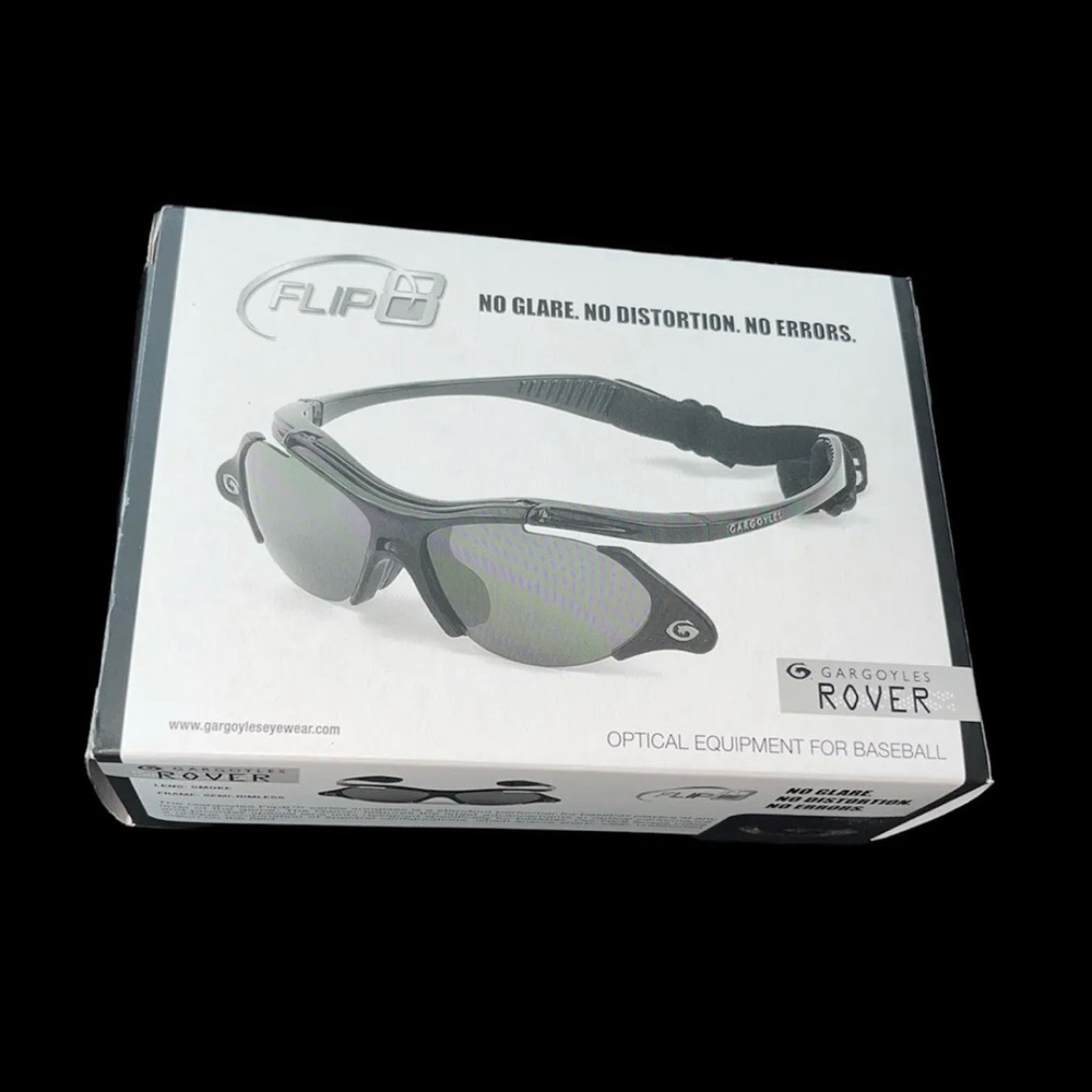 Gargoyles Flip Up Gamer for Baseball Black Frame Sunglasses F8 Rover NEW MINT